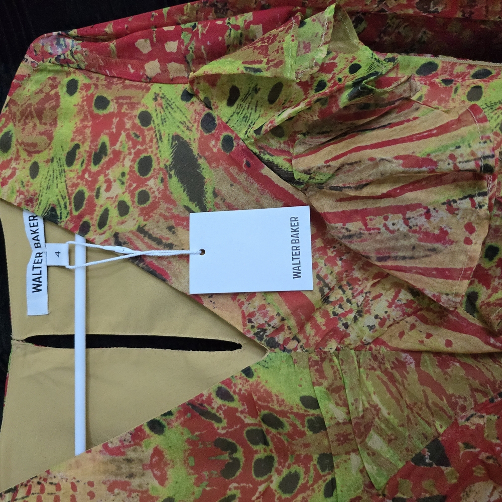 Vibrant Multicolor Ruffled Dress - Picture 2 of 5